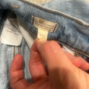 Madewell Light Blue Wide-Leg Crop Jeans